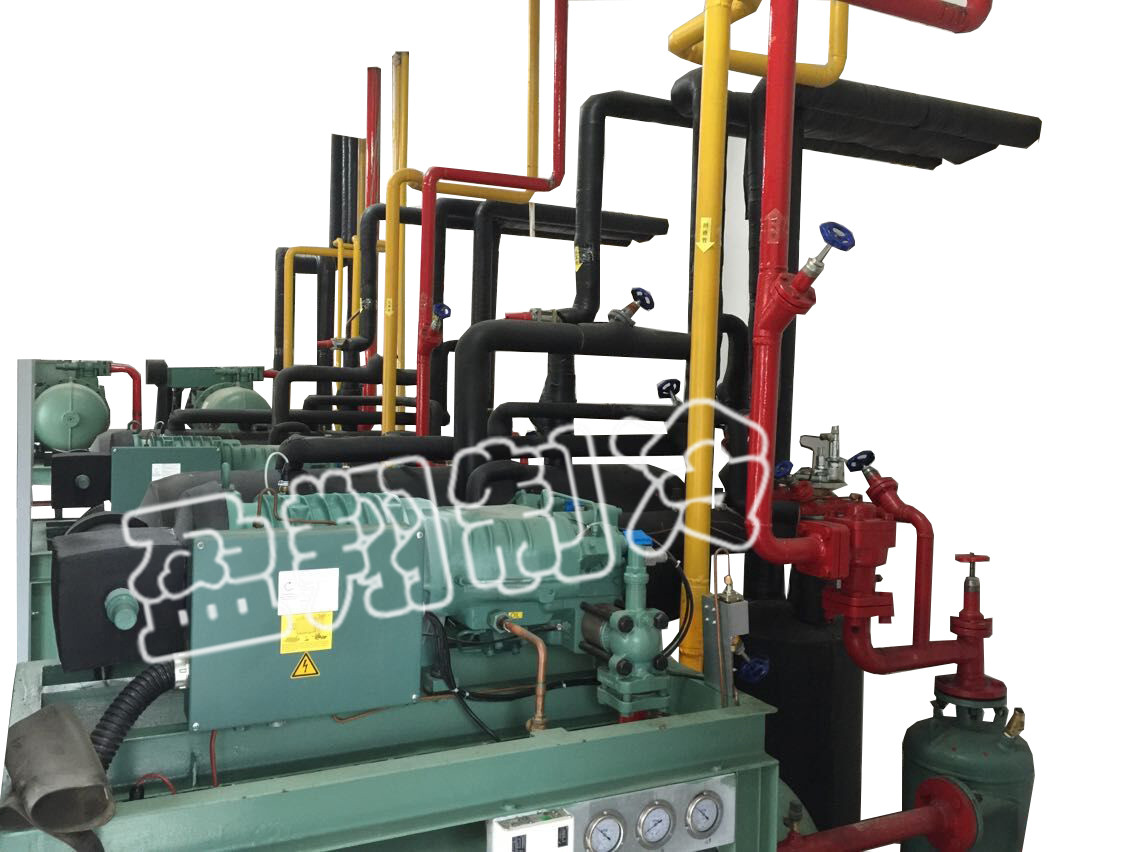 Single and parallel unit hot freon defrosting system